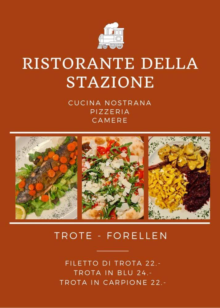 Ristorante Della Stazione Hotel Tegna Buitenkant foto